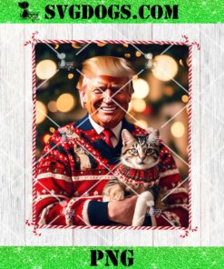 Trump Christmas Cat Lovers PNG, Trump Ugly PNG