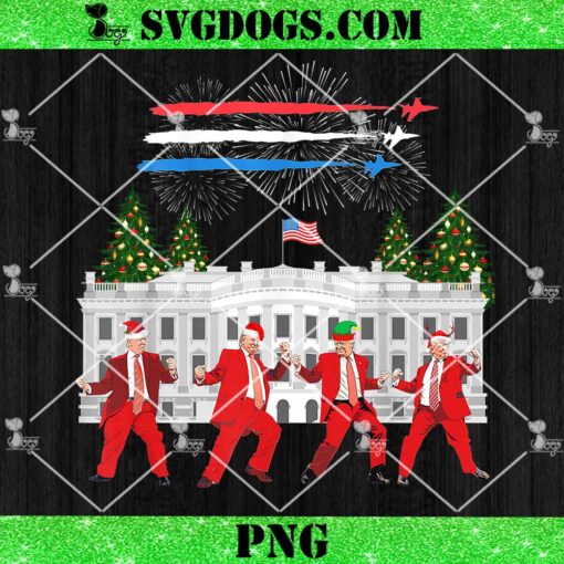 Trump Daddys Home White PNG, House Dance Make Xmas Great Again PNG