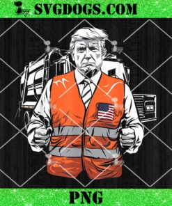 Trump Garbage Truck Vest PNG