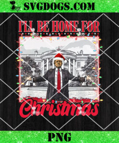 Trump I’ll Be Home For Christmas Light PNG, Trump Wins PNG