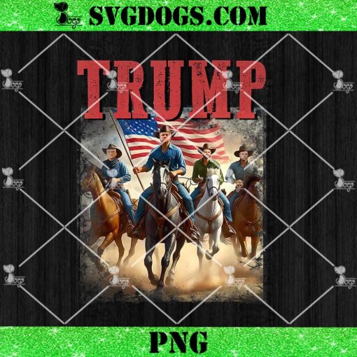 Trump Vance Kennedy Presidential Election 2024 PNG, Trump Western Cowboy PNG