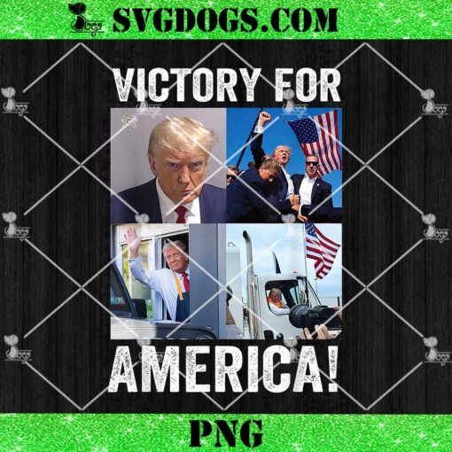 Trump Victory For America PNG, Trump Wins 2024 Election President Celebration PNG