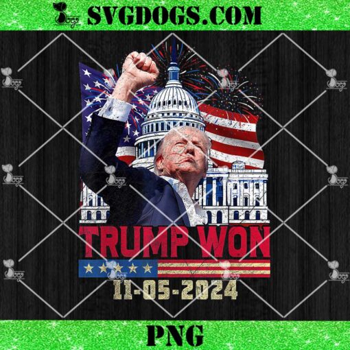 Trump Won 11 5 2024 PNG, Trump Wins 2024 Election PNG