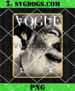 Vogue Christmas Edition PNG, Santa PNG