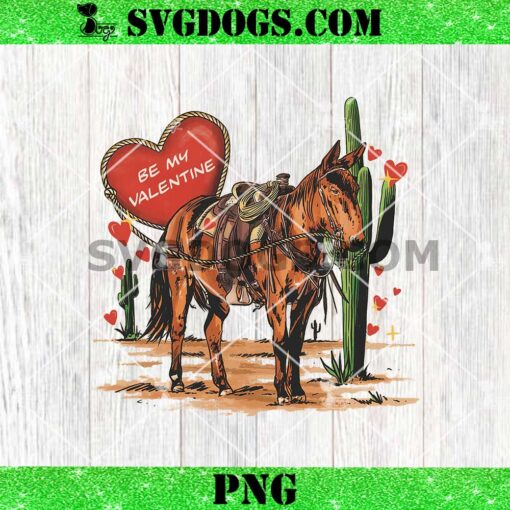 Western Be My Valentine PNG, Valentine Horse Rodeo PNG