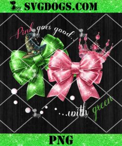 Wicked Pink Goes For Good With Green PNG, Wizard Of Oz Movie PNG