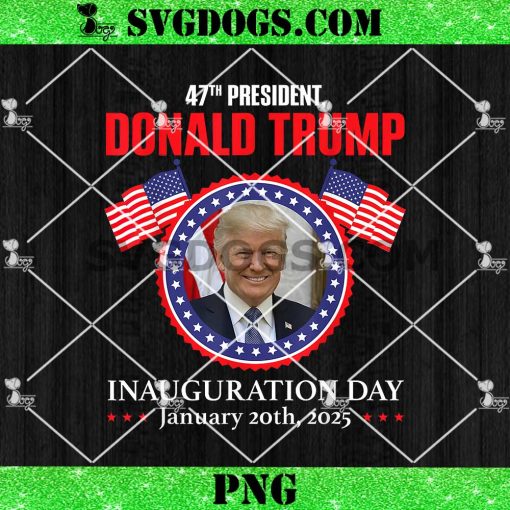 47th President Donald Trump PNG, President Donald Trump Inauguration Day 2025 Memorabilia PNG