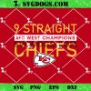 Kansas City Chiefs 9 Straight AFC West Titles SVG