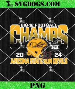 Arizona State Sun Devils Big 12 Champs 2024 PNG, Arizona State Champions PNG