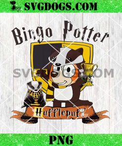 Bingo Potter Hufflepuff PNG, Bluey Potter Huflepuff PNG