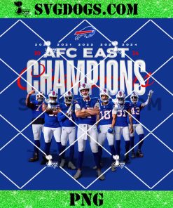 Buffalo Bills AFC East Champions 2024 PNG, Buffalo Bills claim franchise PNG