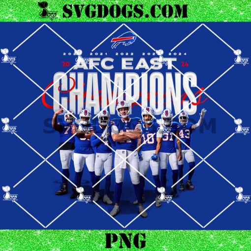 Buffalo Bills AFC East Champions 2024 PNG, Buffalo Bills claim franchise PNG