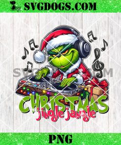 Christmas Jingle Jangle PNG, Grinch Christmas Dj PNG