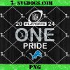 Detroit Lions Playoffs One Pride 2024 SVG, 2024 NFL Playoffs SVG PNG