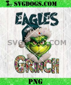 Eagles Grinch PNG, Grinch Christmas Philadelphia Eagles PNG