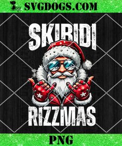 Mewy Rizzmas Santa PNG, Santa Mewing Joke Rizz Mens Christmas PNG