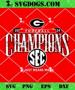 Georgia Bulldogs 2024 SEC Football Conference Champions Locker Room SVG