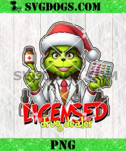 Grinch Licensed Drug Dealer PNG, Pharmacist Grinch PNG