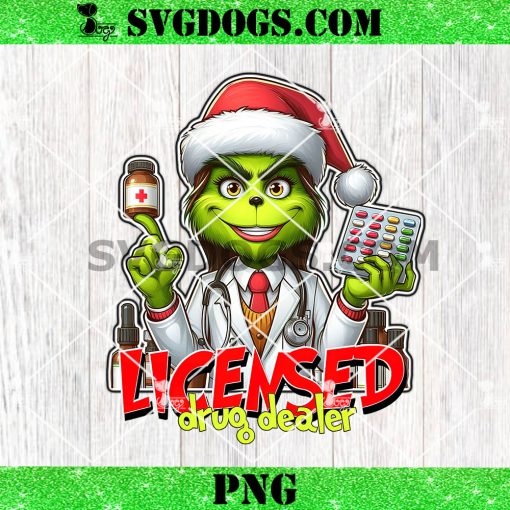 Grinch Licensed Drug Dealer PNG, Pharmacist Grinch PNG