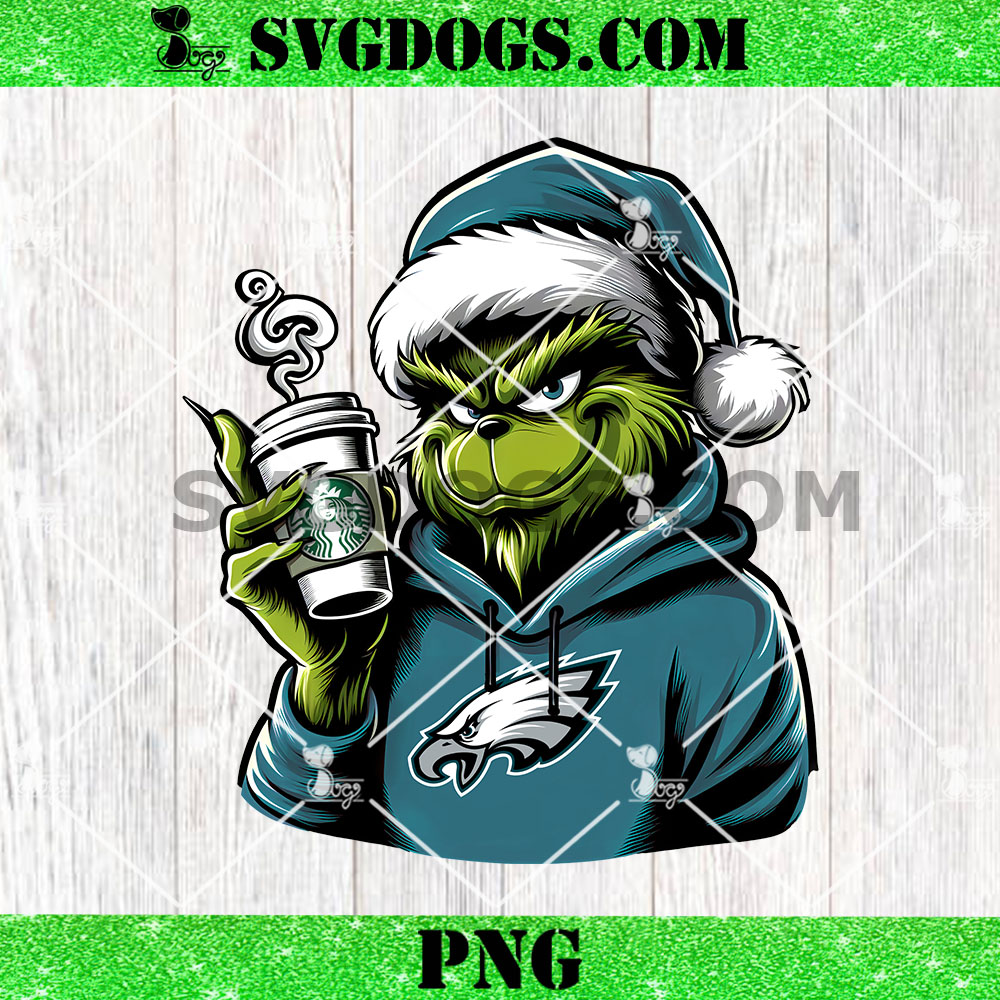 Grinch Philadelphia Eagles Drink Starbucks PNG, Christmas Santa Eagles NFL PNG Grinch Philadelphia Eagles Drink Starbucks PNG, Christmas Santa Eagles NFL PNG