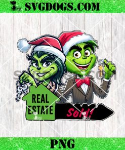 Grinch Real Estate Sold PNG, Christmas Real Estate Broker PNG