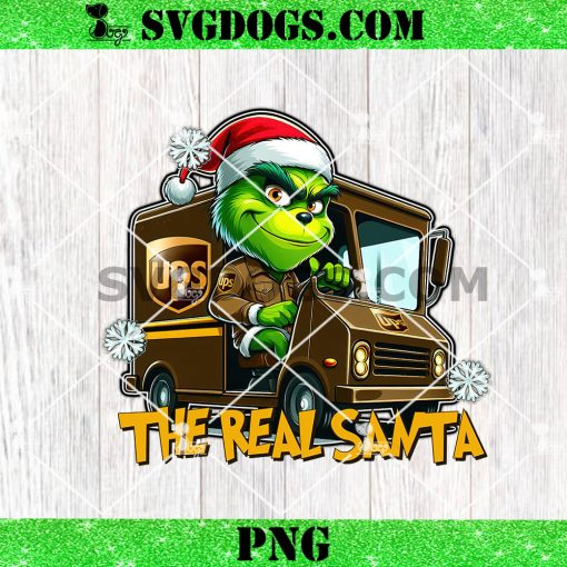 Grinch The Real Santa UPS PNG, Christmas Carrier Grinch PNG