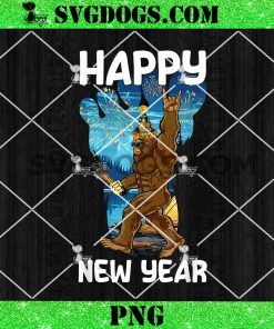 Happy New Year 2025 Bigfoot PNG