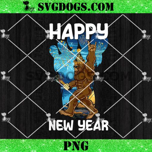 Happy New Year 2025 Bigfoot PNG