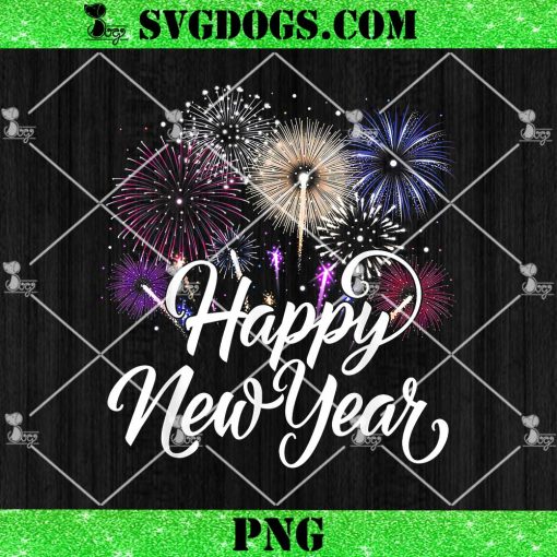 Happy New Year 2025 PNG, Fireworks New Year’s Eve Party Countdown PNG