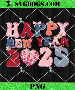 Happy New Year Party 2025 Ballon Family Matching PNG, Happy New Year Party PNG