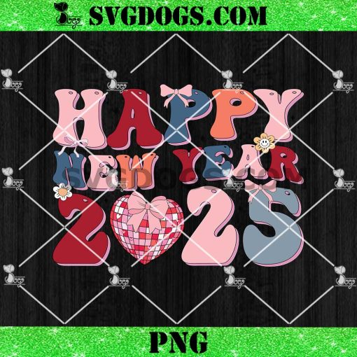 Happy New Year Party 2025 Ballon Family Matching PNG, Happy New Year Party PNG