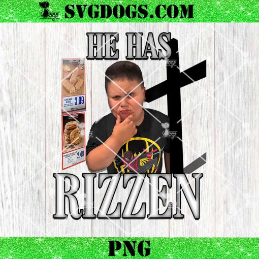 He Has Rizzen PNG, The Rizzlers Costcos Guys He Has Boom PNG