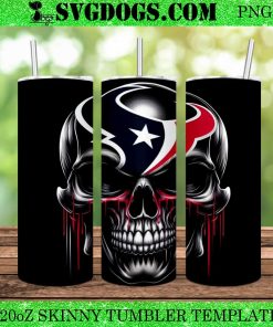 Houston Texans NFl Skull 20oz Tumbler Wrap