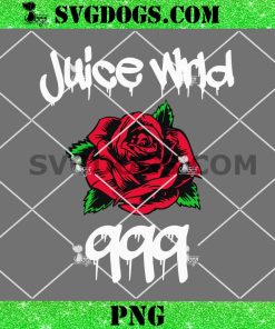 Juice WRLD 999 Rose SVG, Juice WRLD Rapper SVG PNG