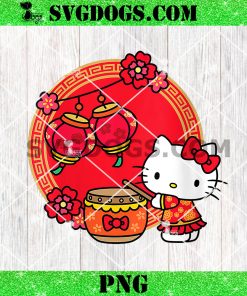 Kitty Happy New Year PNG, Hello Kitty Happy Lunar New Year 2025 PNG