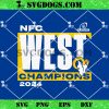 Los Angeles Rams 2024 Ready To Roll NFC West Champions SVG