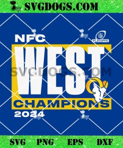 Los Angeles Rams 2024 NFC West Division Champions SVG