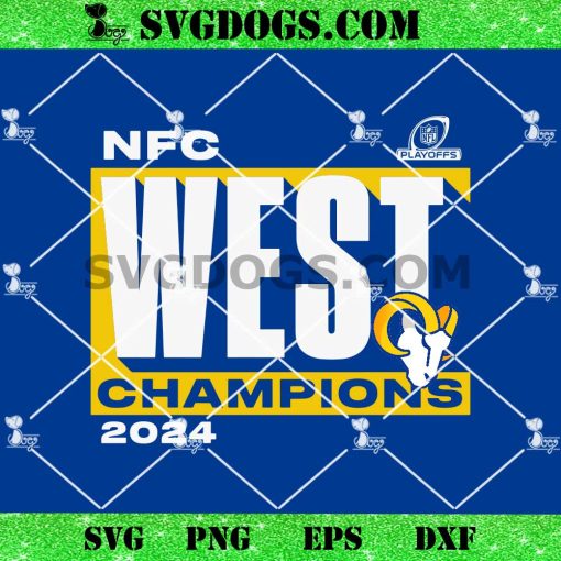 Los Angeles Rams 2024 NFC West Division Champions SVG