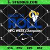 Los Angeles Rams 2024 NFC West Division Champions SVG