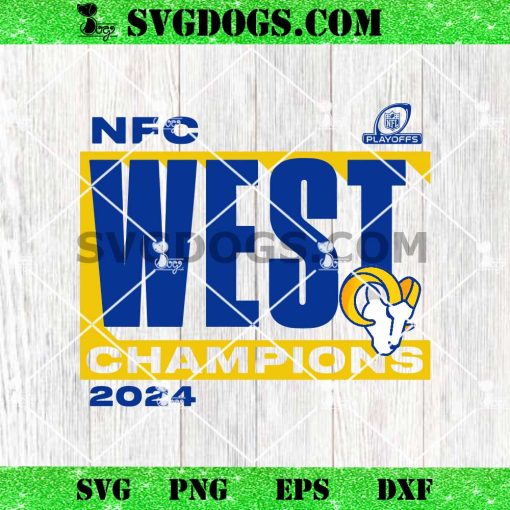 Los Angeles Rams NFC West Champions 2024 SVG, Los Angeles Rams SVG