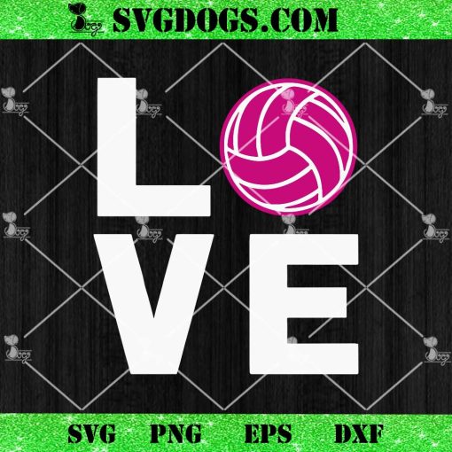 Love Volleyball SVG