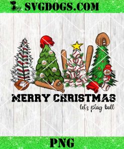 Merry Christmas Let Play Ball PNG, Christmas Baseball PNG, Christmas Sport PNG