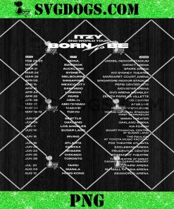 ITZY 2nd World Tour Born To Be 2024 PNG Bundle, Born To Be ITZY Concert PNG