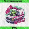 Grinch USPS Truck The Real Santa PNG, Grinch Santa driving USPS Christmas PNG