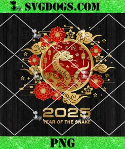 New Year Of The Snake 2025 PNG, Happy New Year 2025 PNG