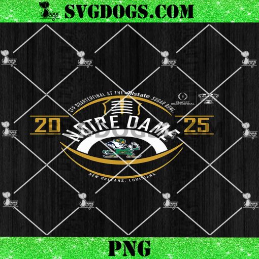 Notre Dame Fighting Irish Sugar Bowl CFP 2024-2025 Football PNG