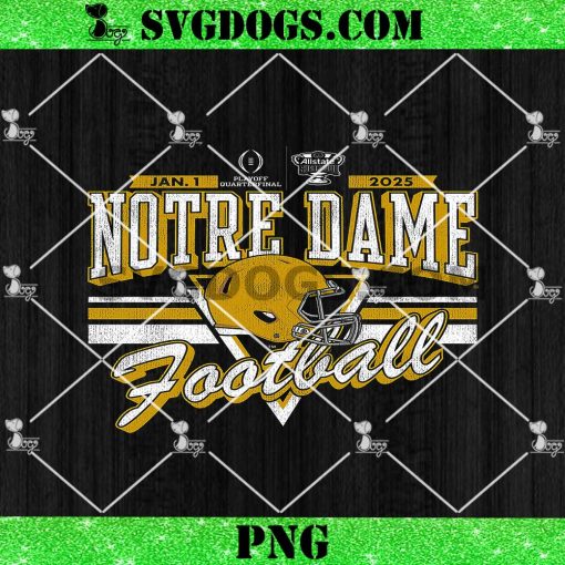 Notre Dame Fighting Irish Sugar Bowl CFP 2024-2025 Vintage PNG