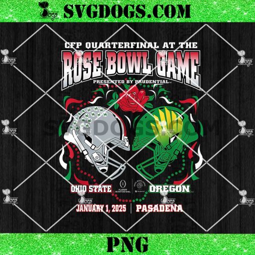 Ohio State Buckeyes vs Oregon Ducks Rose Bowl PNG