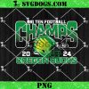 Oregon Ducks Big Ten Champs 2024 PNG