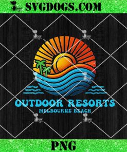 Outdoor Resorts ORA Melbourne Beach Sunset Souvenir PNG, Beach Logo PNG